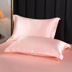 Simulation Silk Pillowcase 48x74cm Polyester Elegant Jade 48x74cm [pair]