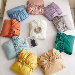 Poem Snack Moon - Cotton Fitted Sheet - Brown - 150x200 - Image 3