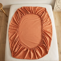 Poem Snack Moon - Cotton Fitted Sheet - Brown - 180x230 - Image 5