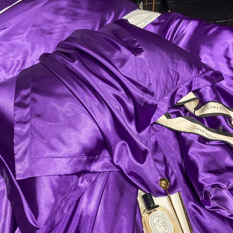 Satin Pillowcase - Solid Colour - Violet - 48x74cm