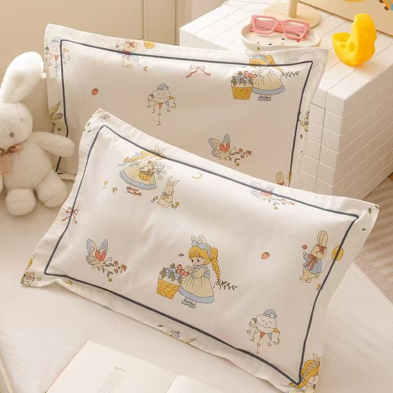 Cotton Cartoon Pillowcase - 60s Cotton Cartoon Pillowcase - 35x55cm - Image 2