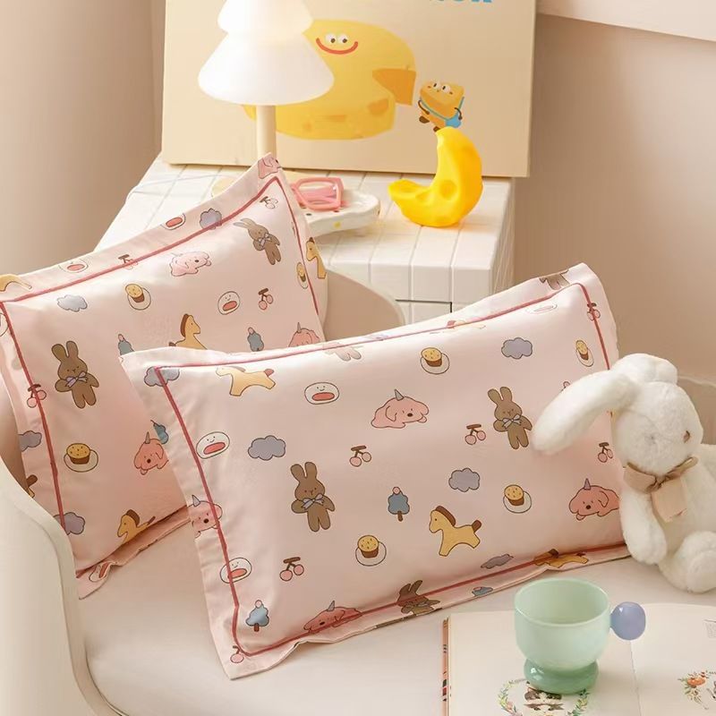 Cotton Cartoon Pillowcase - Kindergarten - 35x55cm