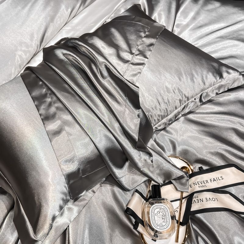 Satin Pillowcase - Silver/Grey - 1-Pack - 48x74cm