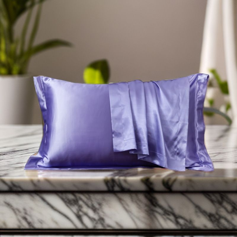 Satin Pillowcase - Green - 1-Pack - Snow - Polyester Satin Pillowcase - 48x74cm