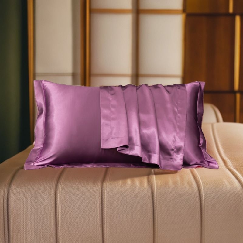 Satin Pillowcase - 1-Pack - Bean Paste - Polyester Satin Pillowcase - 48x74cm