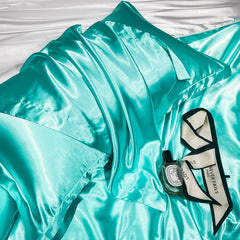 Satin Pillowcase - Blue - 1-Pack - Upgraded - 48x74cm