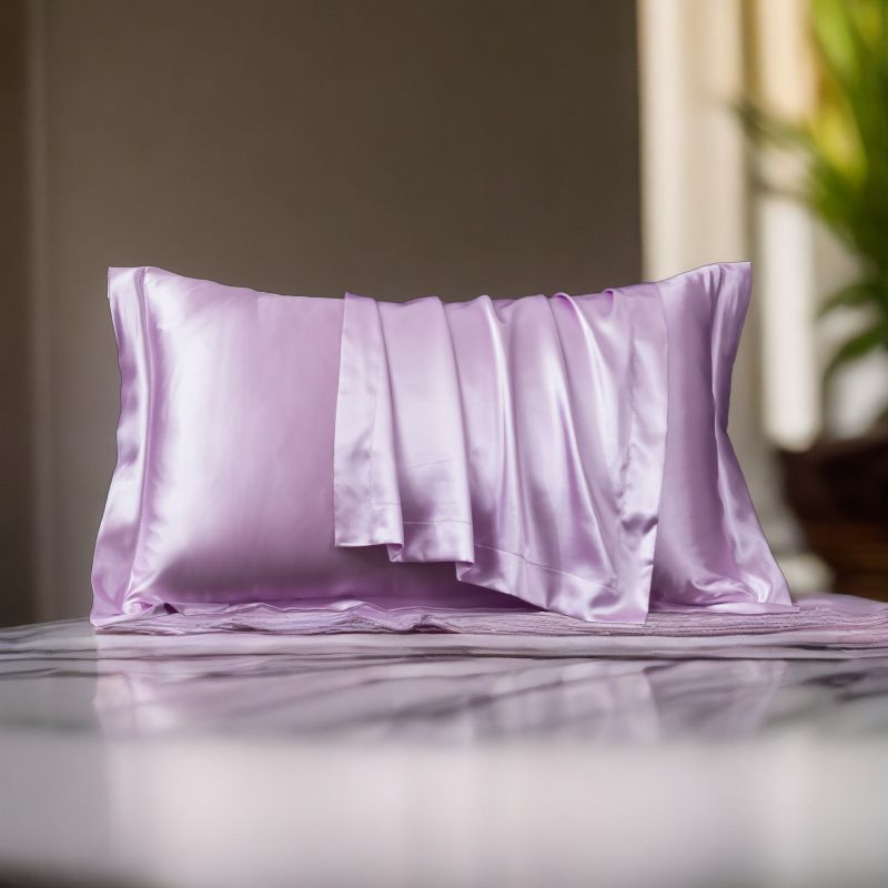 Satin Pillowcase - Purple - 1-Pack - Taro - Upgraded - 48x74cm