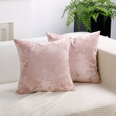 Ice Velvet Pillow Cover Polyester Solid Color 30x50cm Light Pink 55*55cm without pillow core