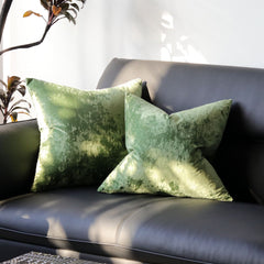 Ice Velvet Pillow Cover Polyester Solid Color 30x50cm Grass Green 55*55cm without pillow core