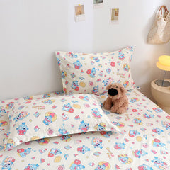 Yuan sheng Home Textiles Cartoon Dog 40s Cotton. Cartoon white bear 160*200cm standard model