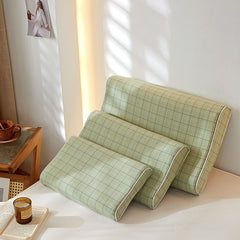 Mengxuan Cotton Pillowcase 4060 Green Latex cotton pillowcase 30*50 (one pair)