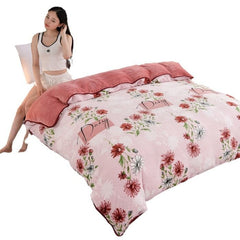 Velvet Quilt Cover - Double - Bear Diary - 150x200cm - Image 6