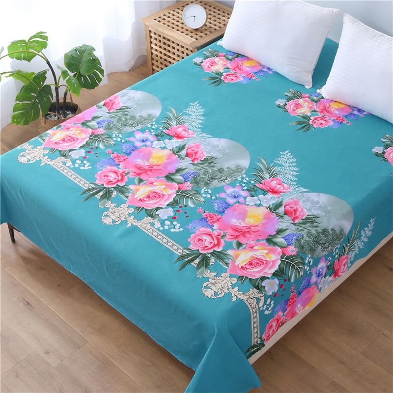Duoxiao - Floral Quilt Cover - Blue - Apple Blossom - 180x220cm