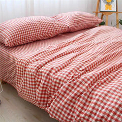 Duo Duo - Floral Quilt Cover Set - Red - 100x220cm - Image 3
