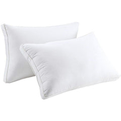 Sleep talk Pillow White Fiber Neck Support Standard Grey King (Pack of 2)36×18in,91 × 46cm，2495g