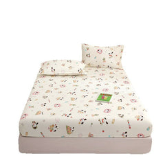 Yuan sheng home textiles Cartoon Dog Fitted Sheet. Cartoon white bear 90cm/190cm thin mattress model