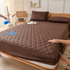 Waterproof Brushed Polyester Fitted Sheet Mattress grey 200*200cm [single fitted sheet]