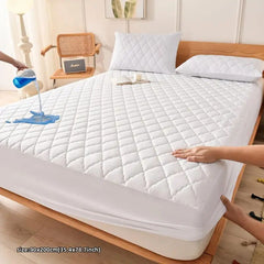 Waterproof Brushed Polyester Fitted Sheet Mattress green 137*190cm [single fitted sheet]
