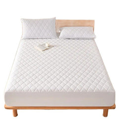 Waterproof Brushed Polyester Fitted Sheet Mattress green 137*190cm [single fitted sheet]