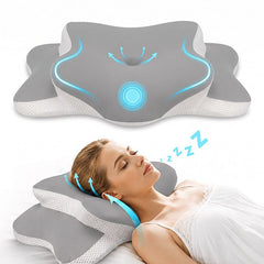 Dream Nest Butterfly Memory Foam Pillow Azure
