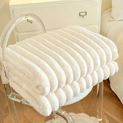 Flannel Sofa Blanket Office Blanket Living Room Throw Comfortable Blanket - Pink - Size XL  200-230cm