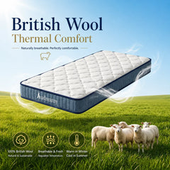 Audreamy Pocket Spring Memory Foam Hybrid Gel Mattress – Double