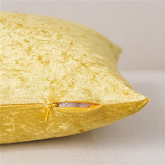Set of 2 Gold Throw Pillow Covers Super Soft Pillows Lumbar Modern Rectangle Decorative Bed Pillow Cover for Couch Patio, 12x