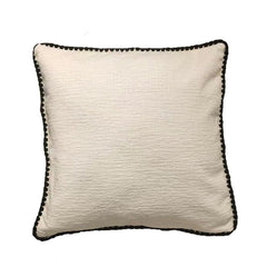 Throw Pillow Covers Decorative 45*45cm Pack of 2 Cotton Thread Stitching Edges Solid Dyed Soft Chenille Cushion Cases for Cou