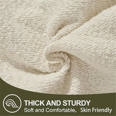 Throw Pillow Covers Decorative 45*45cm Pack of 2 Cotton Thread Stitching Edges Solid Dyed Soft Chenille Cushion Cases for Cou