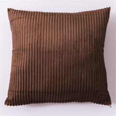Striped pillowcase super soft decorative square pillow cover sofa bedroom car decoration cushion cover  (20*20in  2 Pieces,  