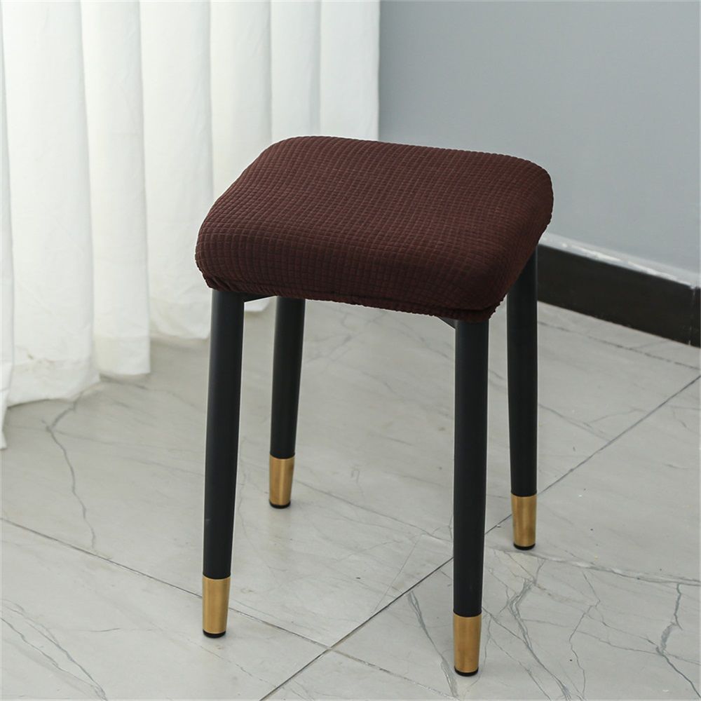 stool cover, 2-piece set, stretched rectangular strip stool cover, jacquard dressing table stool cover, washable counter stoo