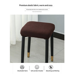 stool cover, 2-piece set, stretched rectangular strip stool cover, jacquard dressing table stool cover, washable counter stoo