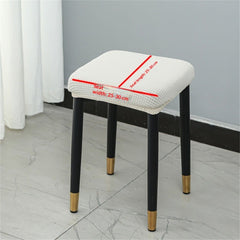 stool cover, 2-piece set, stretched rectangular strip stool cover, jacquard dressing table stool cover, washable counter stoo