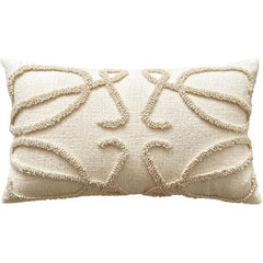 Coquette Throw Pillow Cover 12x 20in, Neutral Pillow Cushion Cases,Farmhouse Modern Decorative Pillows for Bed, Outdoor Couch