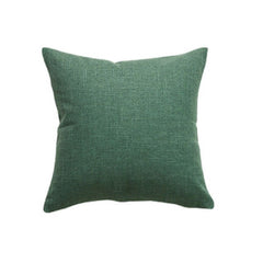 Pack of 2 Throw Pillow Covers Decorative 18 X 18 Inches Cozy Cushion Cases for Couch Sofa Bed Living Room Home Green（Only pil
