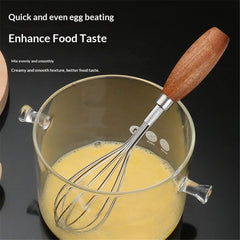 304 stainless steel egg beater, home baking cream mixer, manual egg beater, cake cream stirrer  for Hand Mixing, Blending Sau