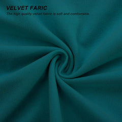 18x18 Luxury Pillow Covers, Set of 2 Decorative Velvet Ruffle Cushion Pillow Covers for Sofa Couch（turquoise green）
