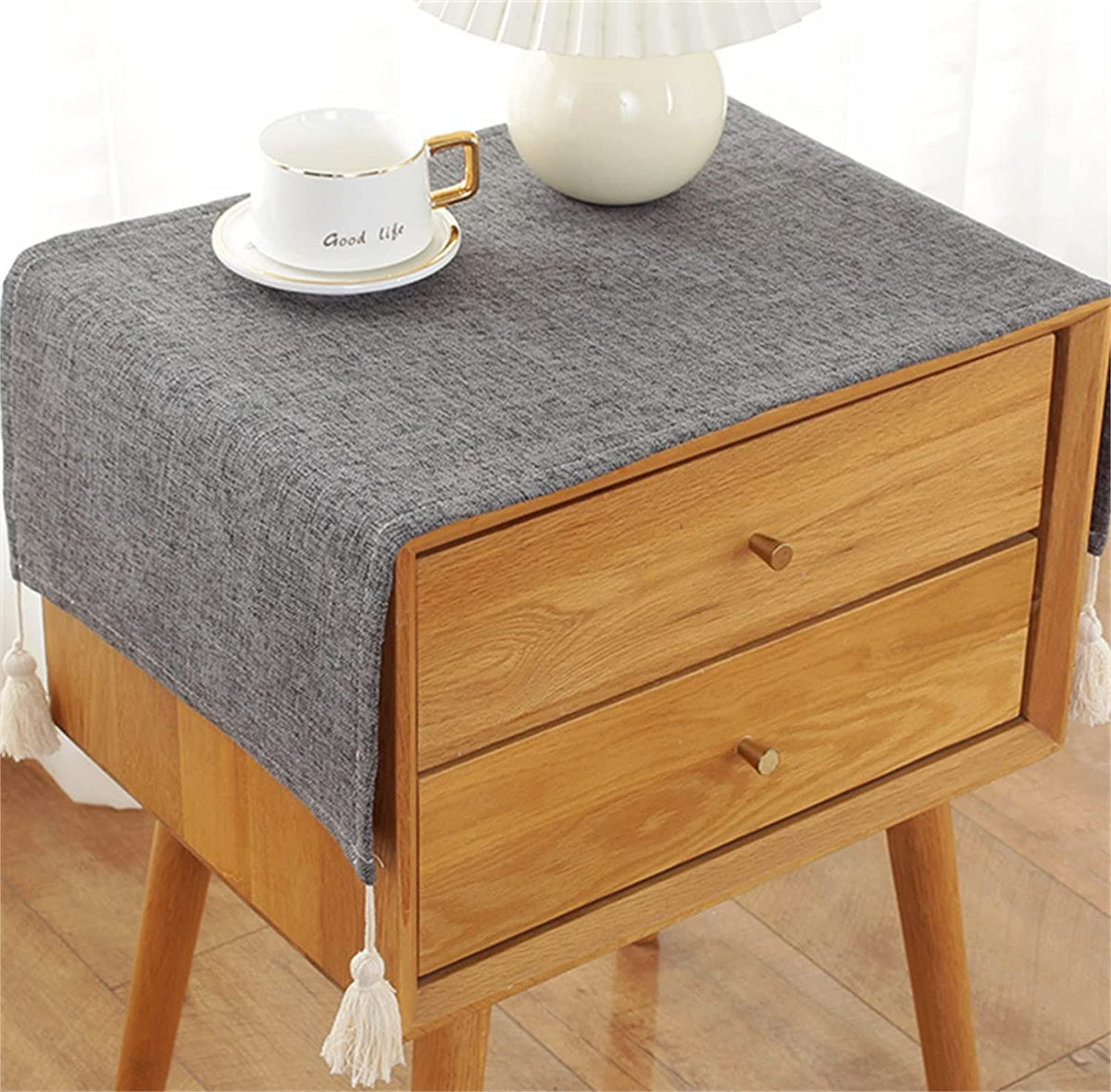 Simple Bedside Table Cover Cloth nightstand Tablecloth Cover Small Square Tablecloth Suitable for end Table Side Table Cabine