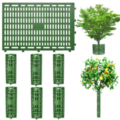 Tree Trunk Protector Guard - 6Pcs Splicable Bark Protectors, Breathable Wildlife Protection  Plant bark anti gnawing artifact