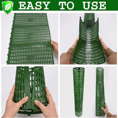 Tree Trunk Protector Guard - 6Pcs Splicable Bark Protectors, Breathable Wildlife Protection  Plant bark anti gnawing artifact