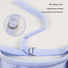 Nursing Cover for Baby Breastfeeding, Cotton Breathable with Arch Neckline for Women, Outward breastfeeding shawl covering cl