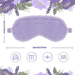 4 Pack Plush Sleep Mask Soft Comfortable Blindfold Eye Cover for Sleepover Gift Birthday Party Favors, Silky Fabric on The Ba