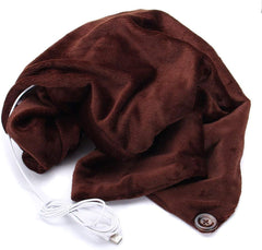 USB Heated Warm Fleece Shawl & Wrap Intelligent Electric Heating Blanket for Home， keep shoulders warm and cozy（Coffee）