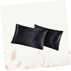 Satin Pillowcase for Hair and Skin Queen Size 20"x30", Silky Pillowcase Set of 2 with Envelope Closure Similar to Silk Pillow