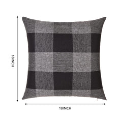 Set of 2 Buffalo Check Plaid Pillow Covers Farmhouse Rustic Pillow Cases, Cotton Linen Throw Pillow Covers Cushion Case for H