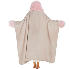 Wearable Hooded Blanket for Adults - Super Soft Warm Cozy Plush Flannel Fleece Hoodie Throw Cloak Wrap