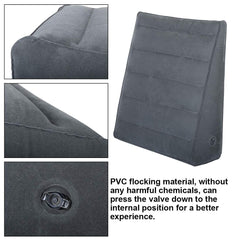 Inflatable Wedge Pillow - Fast Inflating/Deflation Through The Valve, Suitable for Travel/Inflatable Portable Bed Wedge