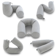 Useful Travel Pillow Ergonomic Support Bendable Portable Neck Rest U Shape Pillow Flexible sponge memory cotton