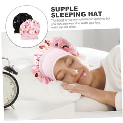 2Pcs Womens hat Ladies Hats Satin Hair Bonnet Satin Bonnet for Long Hair Bonnet for Curly Hair Women Hair Bonnet Supple Bonne