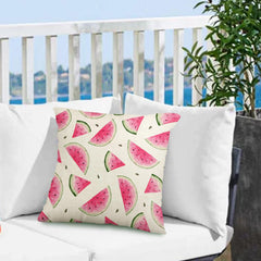 Summer Throw Pillow Covers Watercolor Watermelon Pillow Case 18 x 18 Inch Fruit Sweet Home Cushion Case , Set of 4